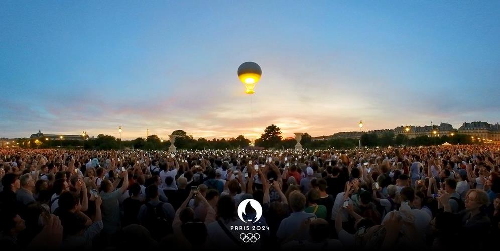 Envol de la vasque olympique - Paris 2024 - vidéo 360