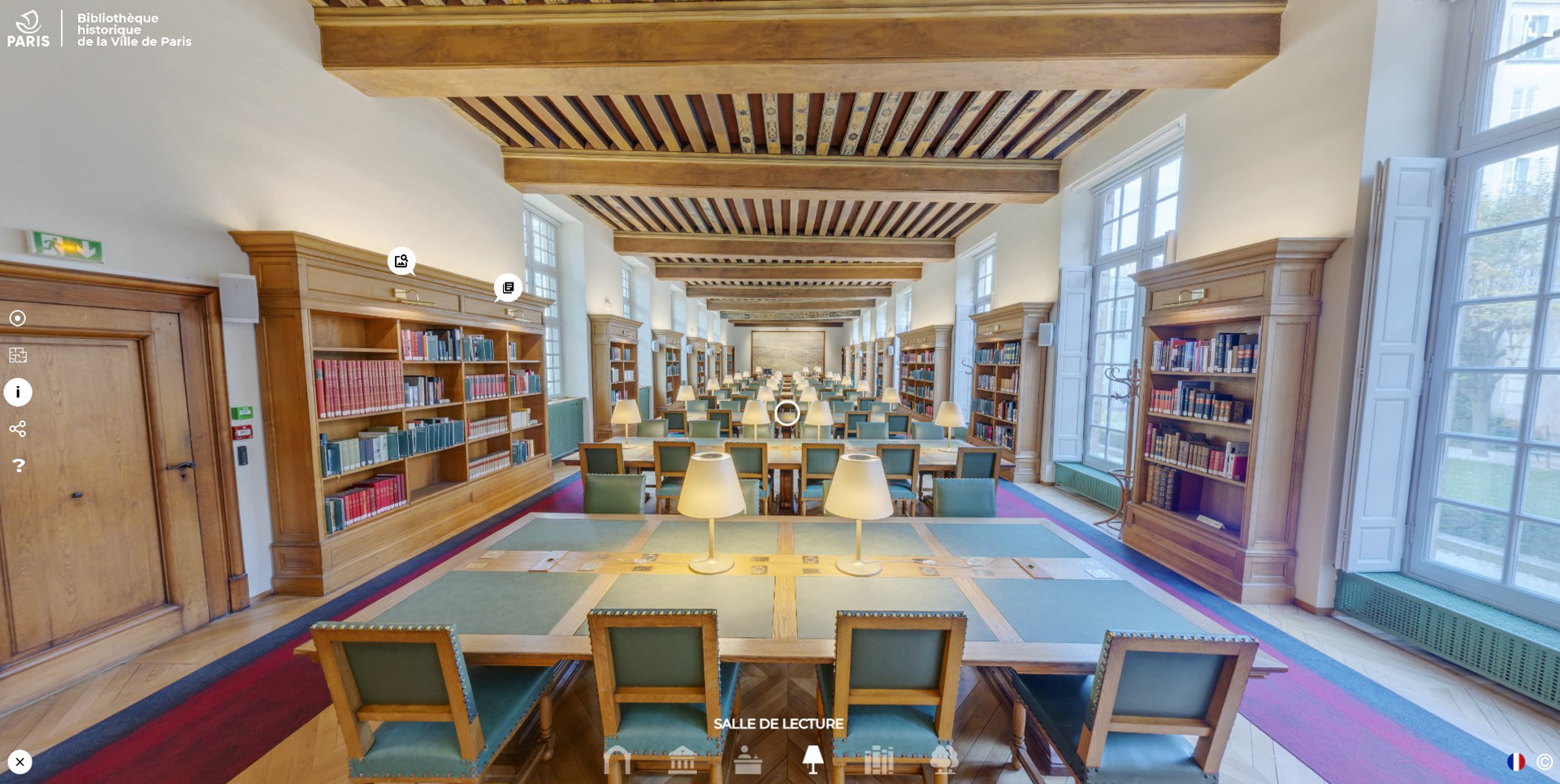 Visite virtuelle : Bibliothèque historique de Paris